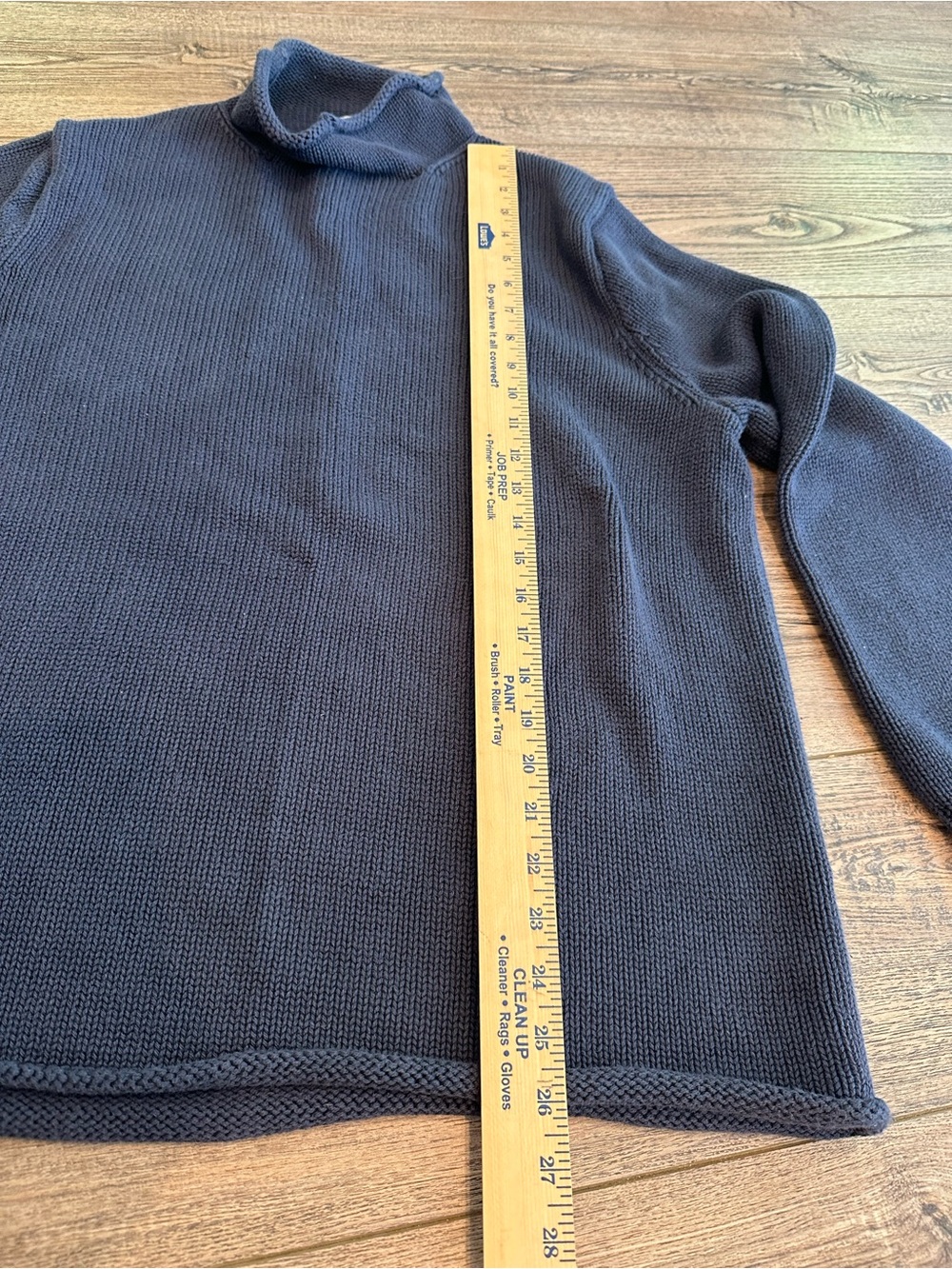 J. Crew Men's Navy Rollneck Sweater Navy - Picture 6 of 8